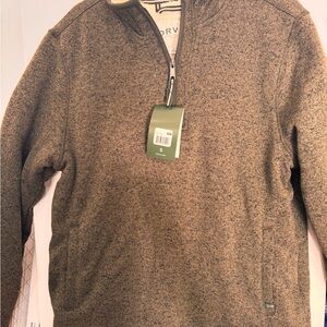Men's Orvis Brown Fleece pullover